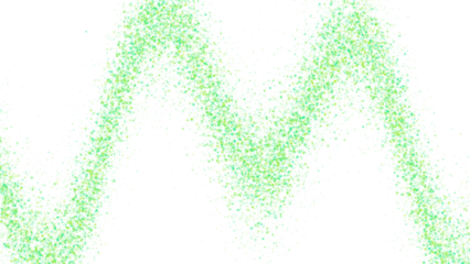 Green Zigzag Pattern on White Background Soft Pastel