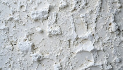 White plaster wall with rough textured structure creating minimal rustic background for modern design concepts