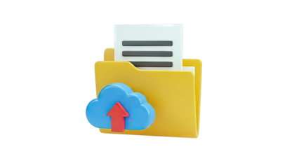 Cloud Upload Folder Icon