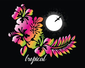 abstract vector floral background