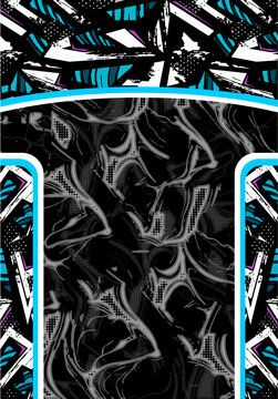  BLACK ABSTRACT DESIGN BACKGROUND FOR SUBLIMATION JERSEY