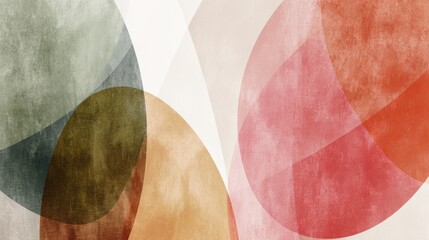 Support for Grief and Healing With Soft Colors and Abstract Shapes for Emotional Safety and Comfort in Challenging Times