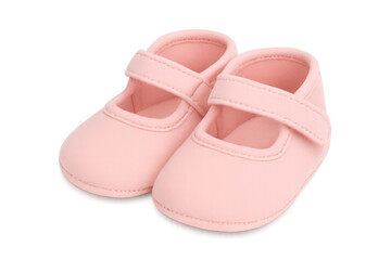 Pink baby girl mary jane shoes for infants
