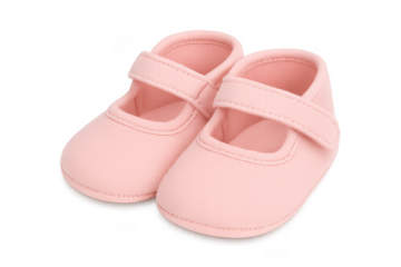 Pink baby girl mary jane shoes for infants
