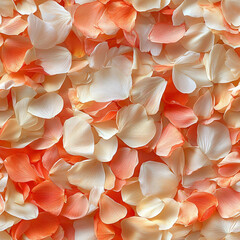Seamless milkweed petals texture botanical background