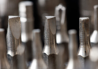 A bunch of screwdrivers with a triangular head
