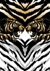 ROARING TIGER PATTERN FULL SUBLIMATION JERSEY © Jerson Graphics