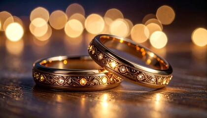 golden wedding rings