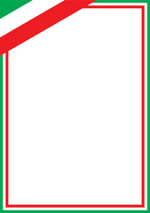  italy potrait frame vector template design