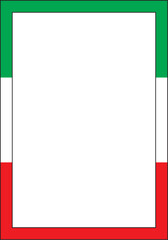  italy potrait frame vector template design