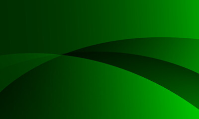 Abstract green background with waves. Vector illustration