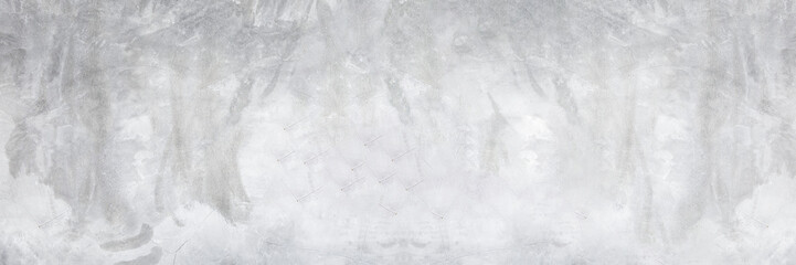 Modern grey paint limestone texture background in white light seam home wall paper. Back flat subway concrete stone table floor concept surreal granite panoramic stucco surface background grunge wide.