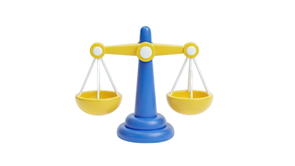 3D Rendered Balance Scale