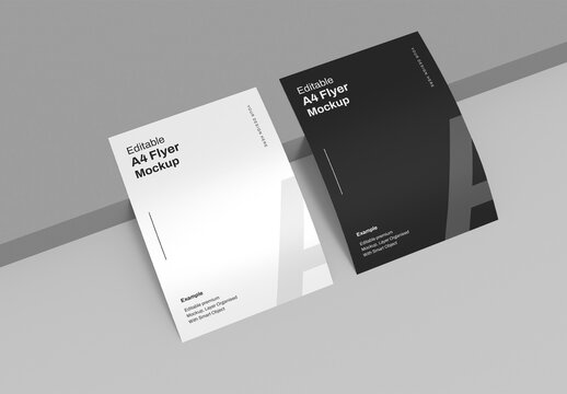 Editable A4 Flayer Mockup