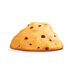 Flat 2D vector illustration of Scone, simple icon style on a clean white background.