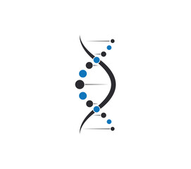 Dna molecule icon isolated on white background