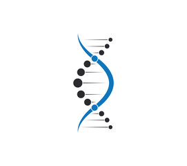 Dna molecule icon isolated on white background