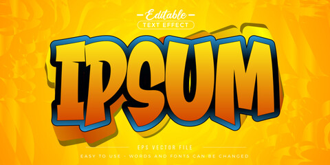 Editable text effect, ipsum text.