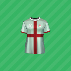 National Flag of England. England flag. Waving England flag.