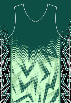 GREEN SHADES ABSTRACT FULL SUBLIMATION JERSEY