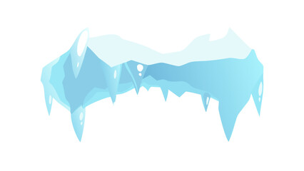 Icy mountain landscape