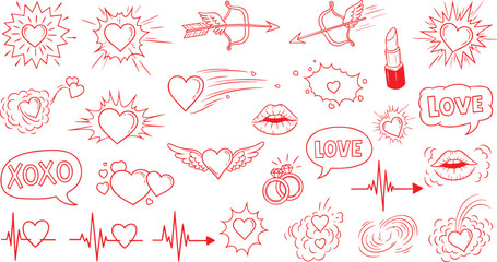 Stylish percent sign with heart symbols for love discounts