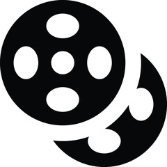 Fototapeta premium Film Reel Icon – Movie Video Vector Illustration