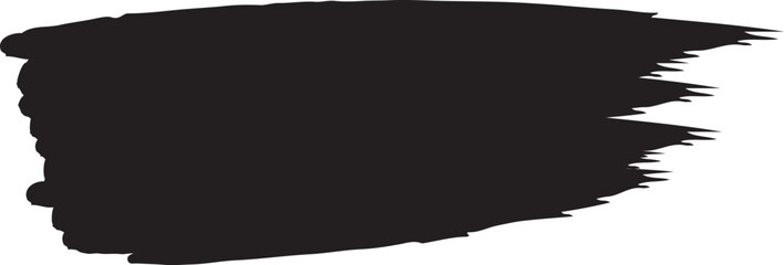 Grunge Brush Stroke Rectangle &mdash; Black Paint Texture Background Vector Design