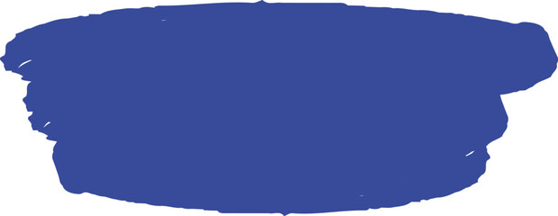 Blue Paint Brush Stroke &mdash; Bold Grunge Texture Shape Abstract Vector Design