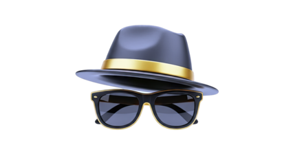 Fedora Hat and Sunglasses Icon