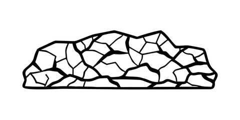 Abstract rock illustration