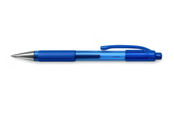 Blue ballpoint pen writing instrument office supply