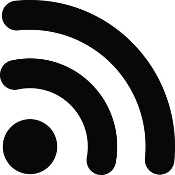 RSS Feed Icon &ndash; Content Subscription Signal Vector