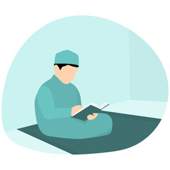 Islamic Kid Illustration