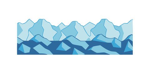 Abstract mountain landscape