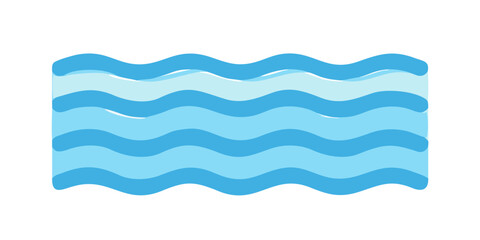 Abstract water waves illustration