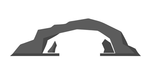 Natural arch formation