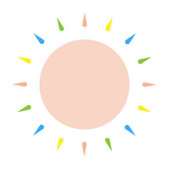 Vector graphic icon for Sun