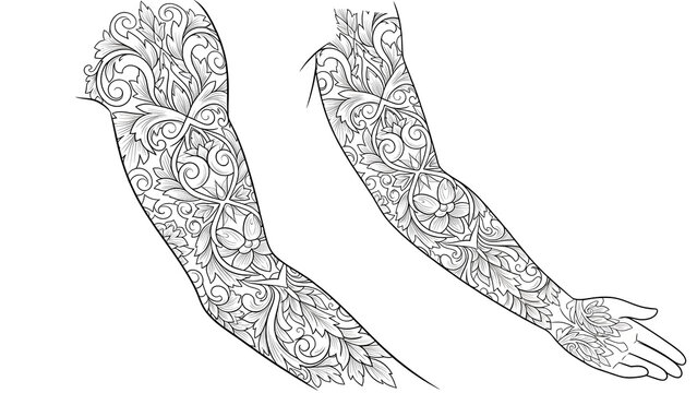 Design template for a tattoo to be placed on the arm
