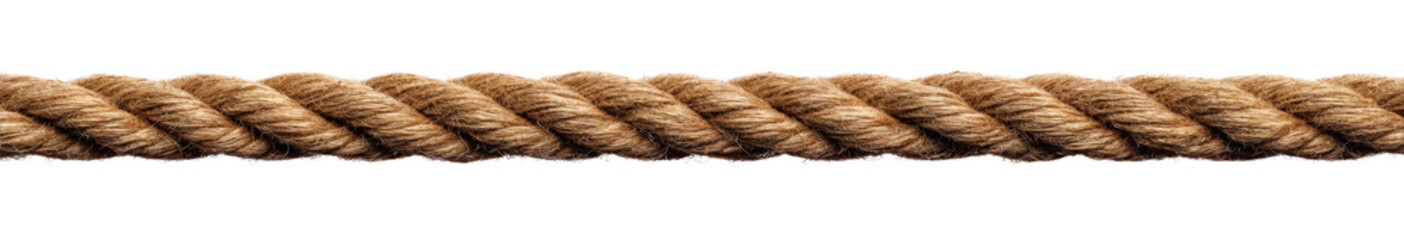 Brown Rope on White Background