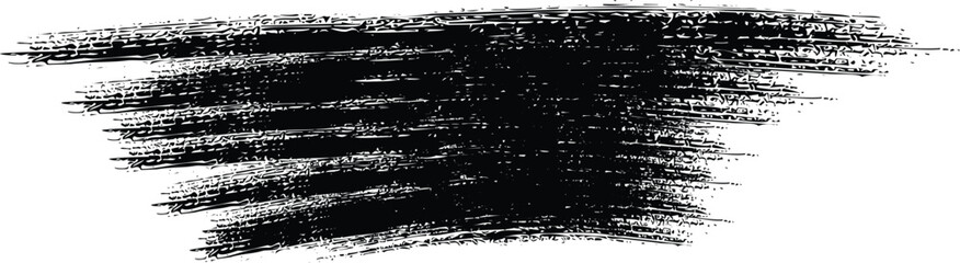 Charcoal Pencil Texture Stroke &mdash; Rough Sketch Shaded Grunge Abstract Vector Design