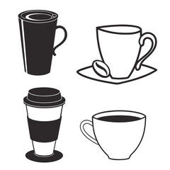 Obraz premium Coffee mugs and cups