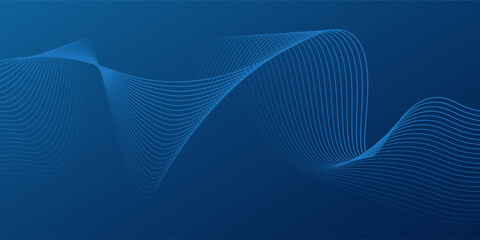 Blue background wavy metal pattern presentation template. Art