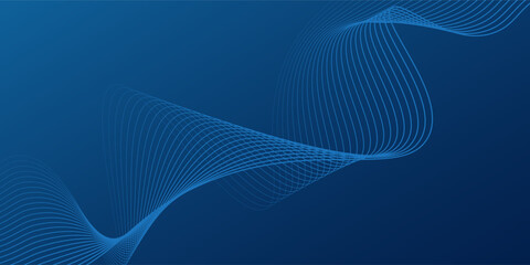 Blue background wavy metal pattern presentation template. Art