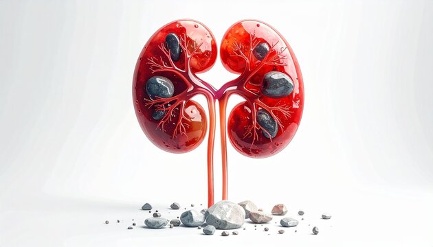 Cosmic kidneys glow beneath radiant stars, vessels branching like galaxies, symbolizing life&rsquo;s filtration, resilience, and the profound harmony between human anatomy and universal mystery.