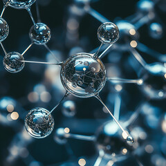 Molecular Structure / Science Network, Molecular Science, Atom Network, Chemical Bonds, Science Structure, Nano Tech, Molecular Design, Science Grid, Future Chemistry, Atom World