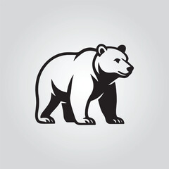 Fototapeta premium Polar Bear Icon design vector