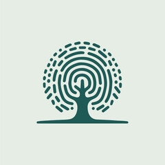 Fingerprint Tree Logo