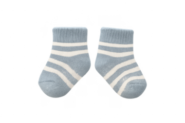Baby light blue white striped socks