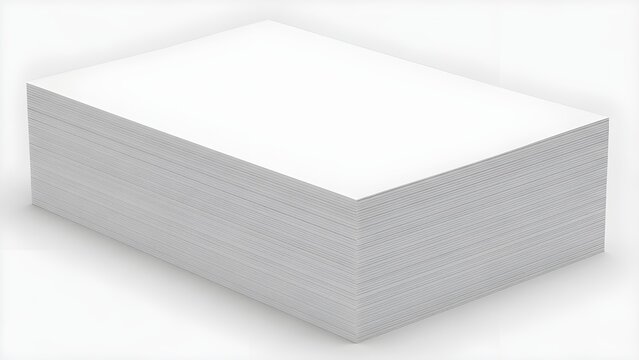 Stack Of Blank Paper Pages Mockup With Clean Modern Corporate Aesthetic.